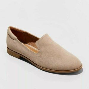 Universal Thread Women's Adeline Loafers Flats Slip On Round Toe Taupe 8.5 New